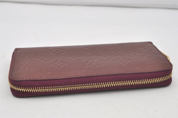 Authentic Louis Vuitton Vernis Zippy Wallet Long Purse Purple M90140 LV 2319I