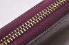 Authentic Louis Vuitton Vernis Zippy Wallet Long Purse Purple M90140 LV 2319I