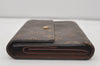 Authentic Louis Vuitton Monogram Porte Tresor Etui Papier Wallet M61202 LV 2323I