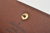 Authentic Louis Vuitton Monogram Porte Tresor Etui Papier Wallet M61202 LV 2323I