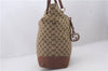 Authentic GUCCI Shoulder Tote Bag GG Canvas Leather 247236 Brown 2324D