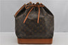 Authentic Louis Vuitton Monogram Noe Shoulder Drawstring Bag M42224 LV 2325F