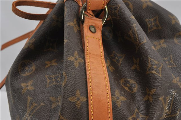 Authentic Louis Vuitton Monogram Noe Shoulder Drawstring Bag M42224 LV 2325F