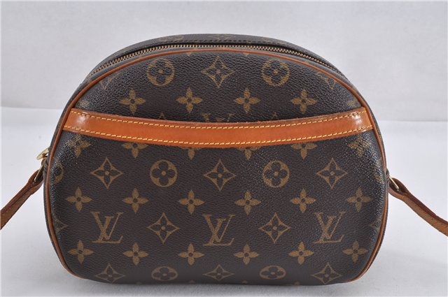 Authentic Louis Vuitton Monogram Blois Shoulder Cross Body Bag M51221 Box 2326F