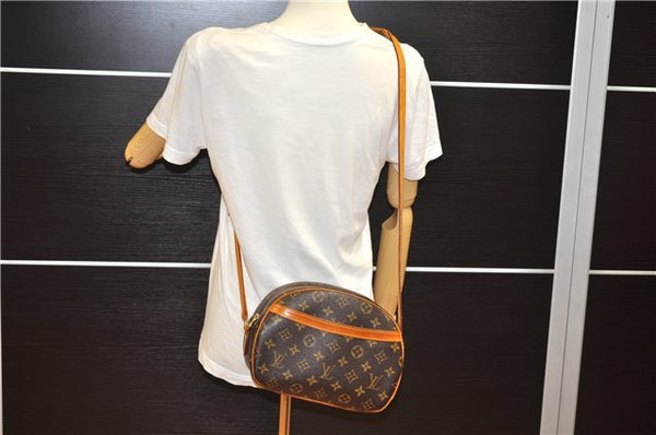 Authentic Louis Vuitton Monogram Blois Shoulder Cross Body Bag M51221 Box 2326F