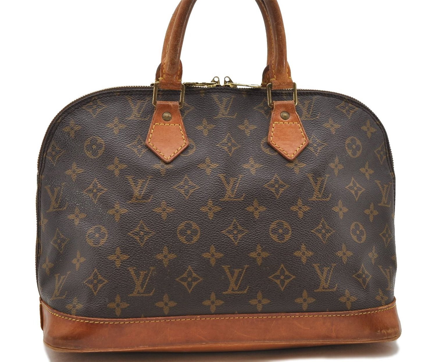 Authentic Louis Vuitton Monogram Alma Hand Bag Purse M51130 LV 2327D
