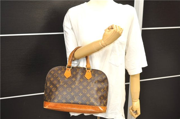 Authentic Louis Vuitton Monogram Alma Hand Bag Purse M51130 LV 2327D