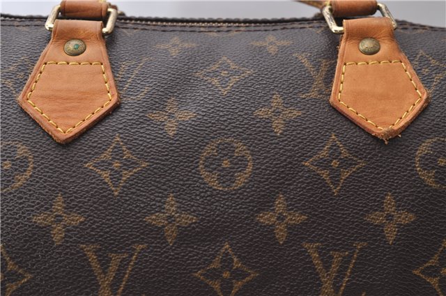 Authentic Louis Vuitton Monogram Speedy 35 Hand Bag M41524 LV 2328D