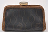 Authentic Christian Dior Honeycomb Coin Case Purse PVC Leather Black CD 2328I