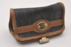 Authentic Christian Dior Honeycomb Coin Case Purse PVC Leather Black CD 2328I
