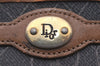Authentic Christian Dior Honeycomb Coin Case Purse PVC Leather Black CD 2328I