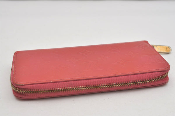 Authentic Louis Vuitton Vernis Zippy Wallet Long Purse Pink M9147F LV 2329I