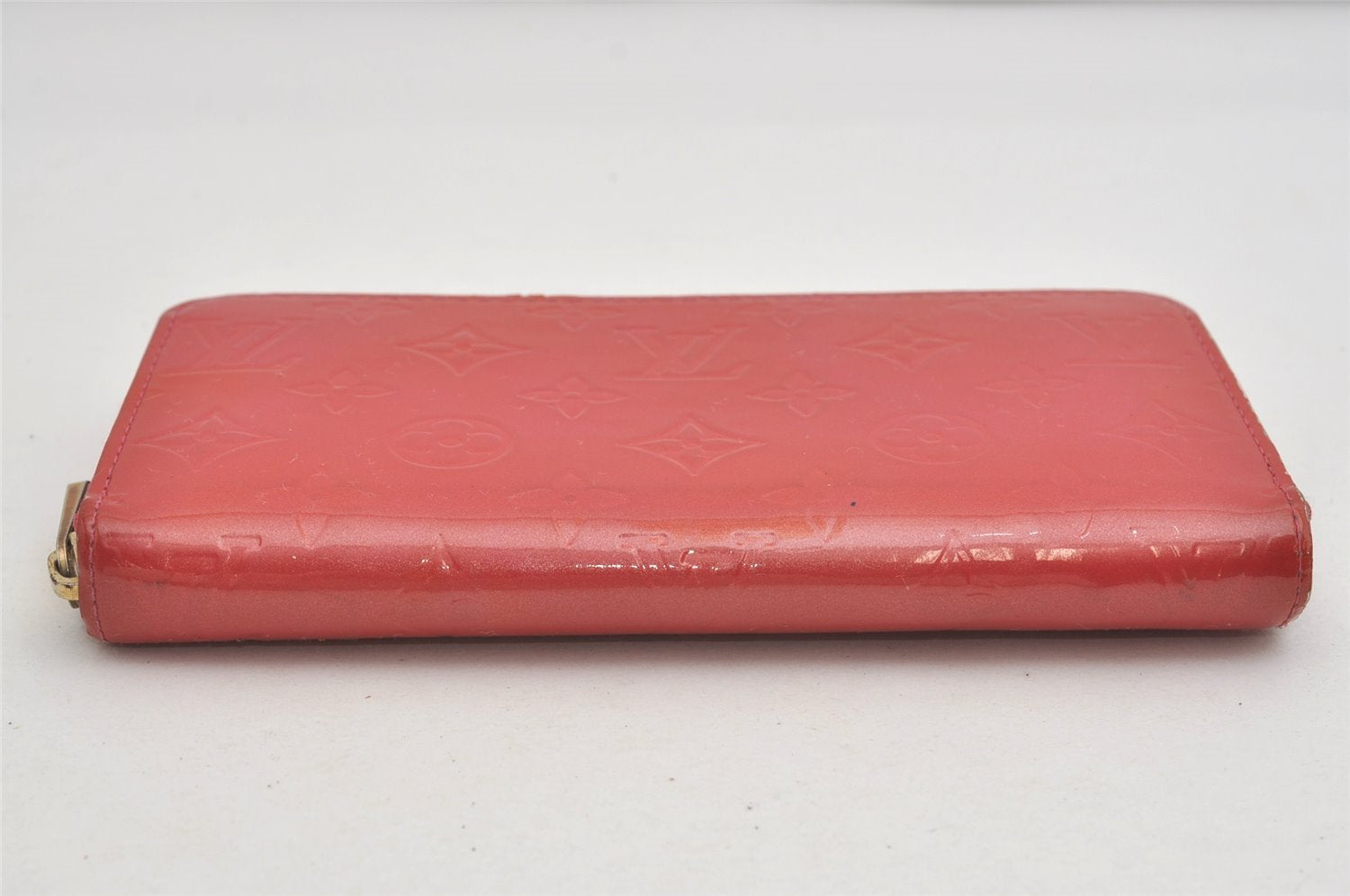 Authentic Louis Vuitton Vernis Zippy Wallet Long Purse Pink M9147F LV 2329I