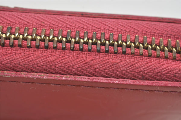 Authentic Louis Vuitton Vernis Zippy Wallet Long Purse Pink M9147F LV 2329I