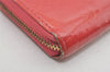 Authentic Louis Vuitton Vernis Zippy Wallet Long Purse Pink M9147F LV 2329I