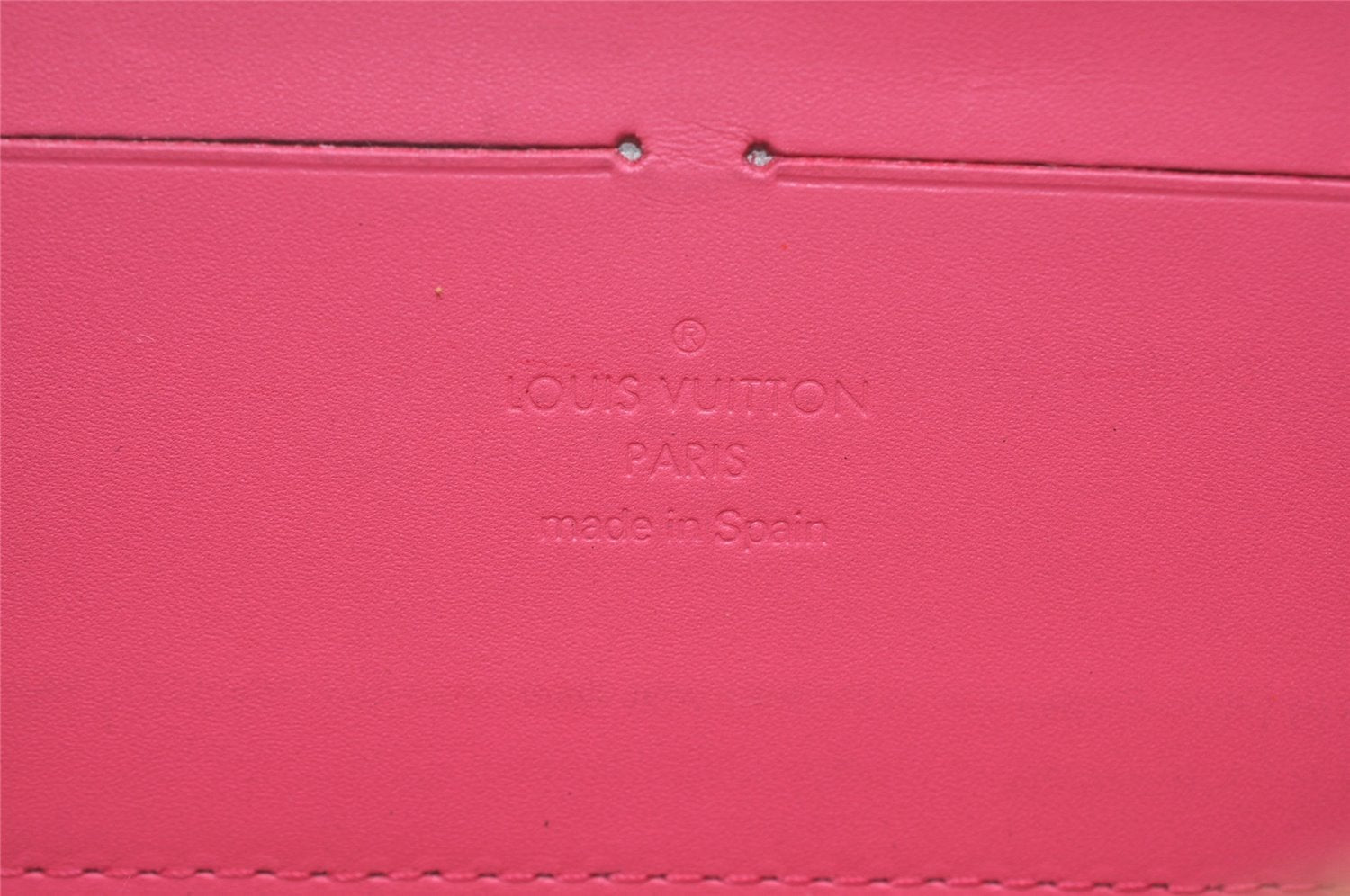 Authentic Louis Vuitton Vernis Zippy Wallet Long Purse Pink M9147F LV 2329I