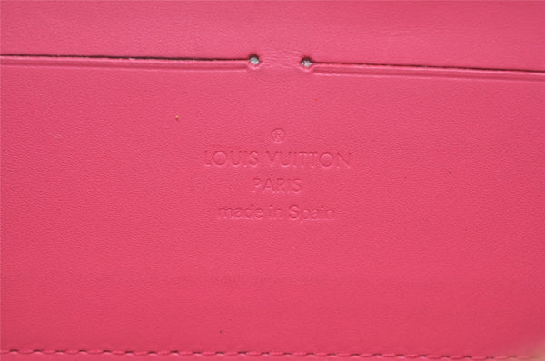 Authentic Louis Vuitton Vernis Zippy Wallet Long Purse Pink M9147F LV 2329I