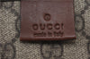 Authentic GUCCI Web Sherry Line Tote Bag GG PVC Leather 211135 Brown 2331F