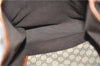 Authentic GUCCI Web Sherry Line Tote Bag GG PVC Leather 211135 Brown 2331F