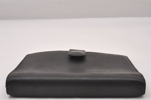 Authentic Louis Vuitton Epi Agenda GM Notebook Cover Black R20212 LV 2331I