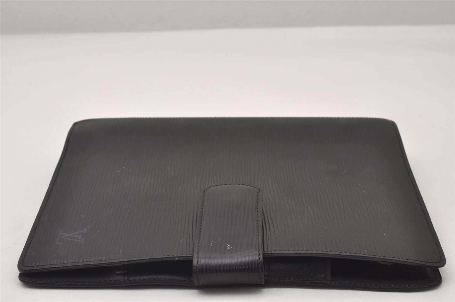 Authentic Louis Vuitton Epi Agenda GM Notebook Cover Black R20212 LV 2331I