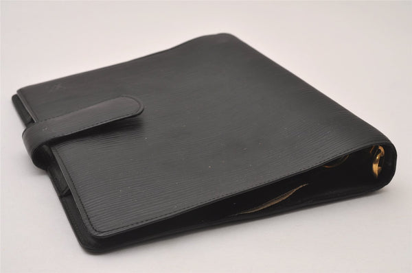 Authentic Louis Vuitton Epi Agenda GM Notebook Cover Black R20212 LV 2331I