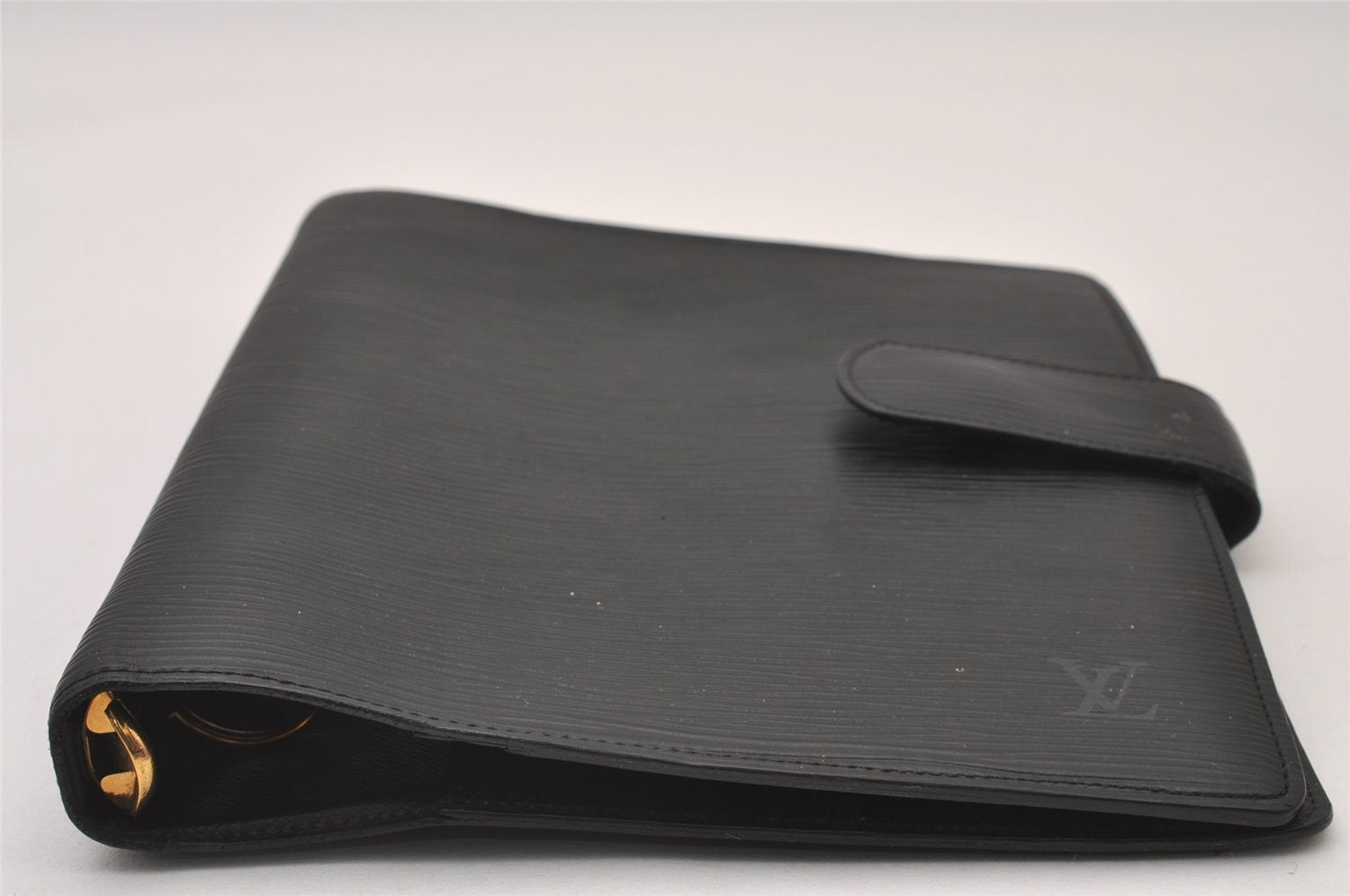 Authentic Louis Vuitton Epi Agenda GM Notebook Cover Black R20212 LV 2331I