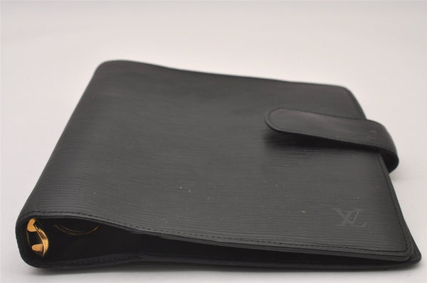 Authentic Louis Vuitton Epi Agenda GM Notebook Cover Black R20212 LV 2331I