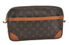 Authentic Louis Vuitton Monogram Compiegne 28 Clutch Hand Bag M51845 LV 2332I