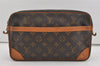 Authentic Louis Vuitton Monogram Compiegne 28 Clutch Hand Bag M51845 LV 2332I