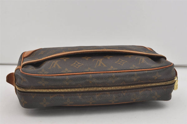 Authentic Louis Vuitton Monogram Compiegne 28 Clutch Hand Bag M51845 LV 2332I