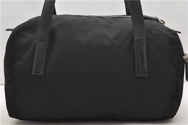 Authentic PRADA Nylon Hand Boston Bag Black 2333D