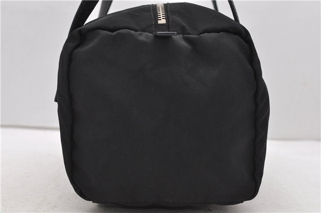 Authentic PRADA Nylon Hand Boston Bag Black 2333D