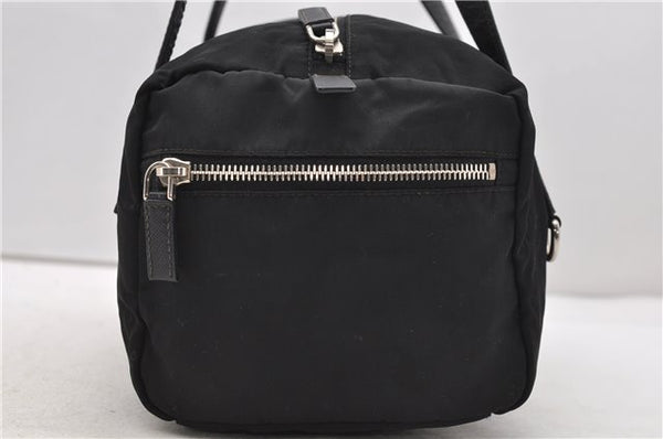 Authentic PRADA Nylon Hand Boston Bag Black 2333D