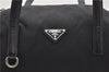 Authentic PRADA Nylon Hand Boston Bag Black 2333D