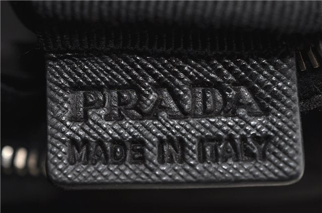 Authentic PRADA Nylon Hand Boston Bag Black 2333D