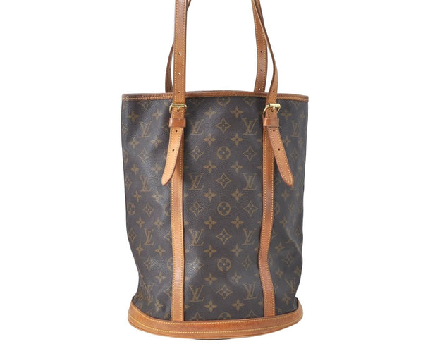 Authentic Louis Vuitton Monogram Bucket GM Shoulder Bag M42236 LV 2334B