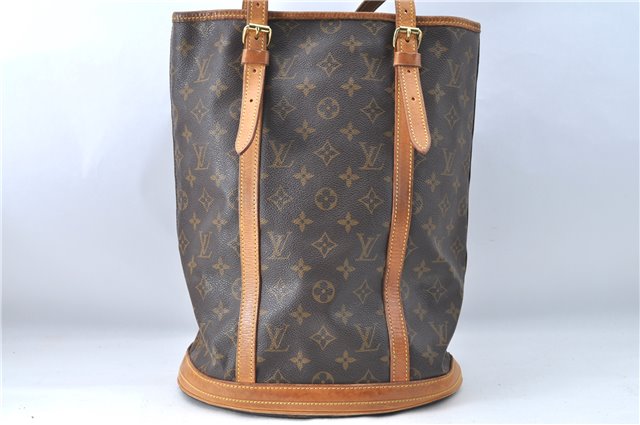 Authentic Louis Vuitton Monogram Bucket GM Shoulder Bag M42236 LV 2334B