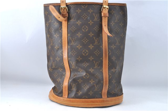 Authentic Louis Vuitton Monogram Bucket GM Shoulder Bag M42236 LV 2334B