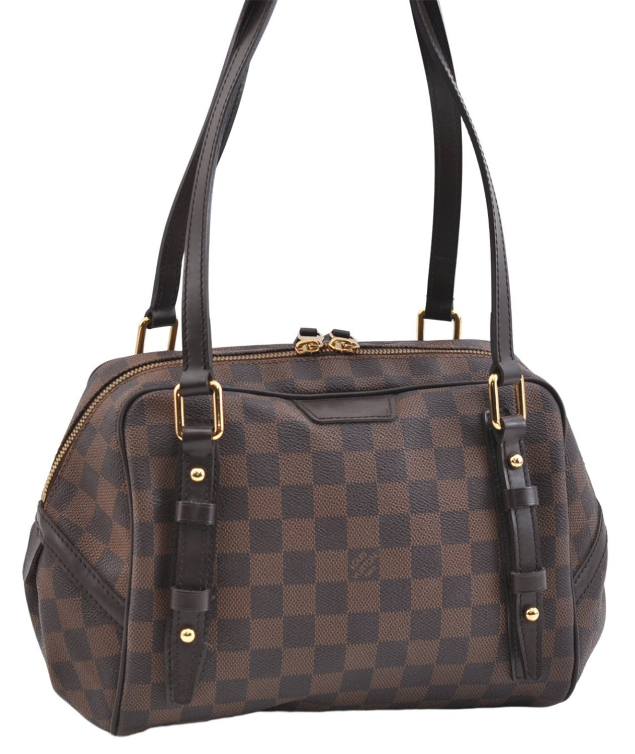 Authentic Louis Vuitton Damier Rivington PM Shoulder Bag N41157 LV 2334F