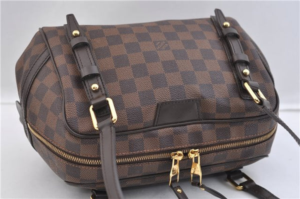 Authentic Louis Vuitton Damier Rivington PM Shoulder Bag N41157 LV 2334F