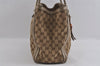 Authentic GUCCI Bamboo Bella Shoulder Bag GG Canvas Leather 269945 Brown 2336I