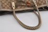 Authentic GUCCI Bamboo Bella Shoulder Bag GG Canvas Leather 269945 Brown 2336I
