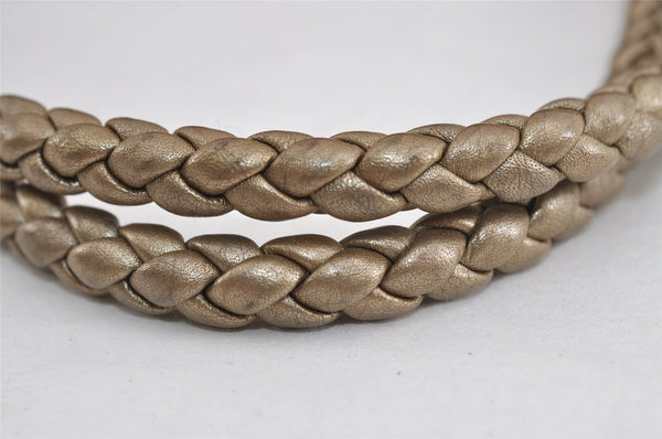 Authentic GUCCI Bamboo Bella Shoulder Bag GG Canvas Leather 269945 Brown 2336I