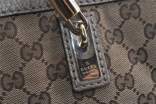 Authentic GUCCI Bamboo Bella Shoulder Bag GG Canvas Leather 269945 Brown 2336I