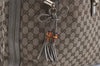 Authentic GUCCI Bamboo Bella Shoulder Bag GG Canvas Leather 269945 Brown 2336I