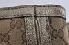 Authentic GUCCI Bamboo Bella Shoulder Bag GG Canvas Leather 269945 Brown 2336I