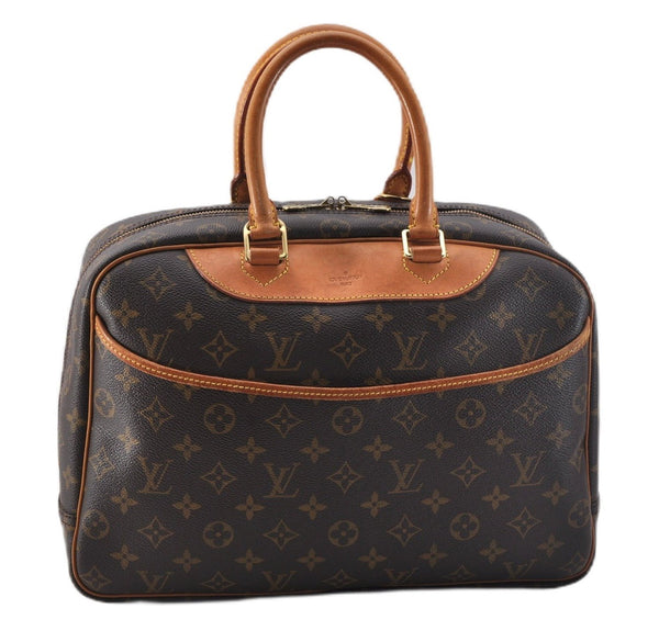 Authentic Louis Vuitton Monogram Deauville Hand Bag M47270 LV 2337F