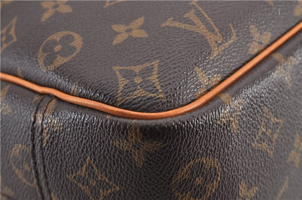Authentic Louis Vuitton Monogram Deauville Hand Bag M47270 LV 2337F