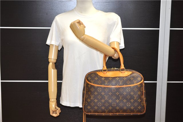 Authentic Louis Vuitton Monogram Deauville Hand Bag M47270 LV 2337F